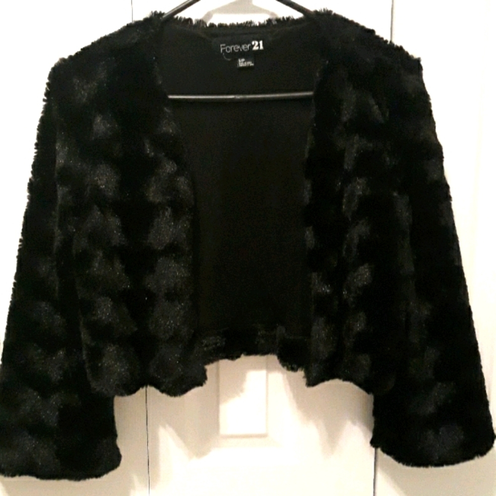 Faux Fur Crop Jacket
